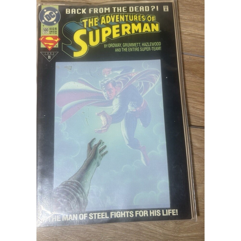 DC Comics The Adventures of Superman #11 Superman Boarded Single Issue 1993